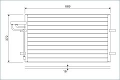 VALEO 818046 — Радиатор кондиционера