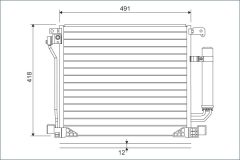 VALEO 822587 — Radiator aer condiționat