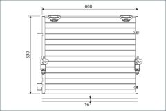 VALEO 822621 — Radiator aer condiționat