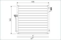 VALEO 822623 — Радиатор кондиционера