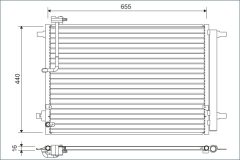 VALEO 822633 — Radiator aer condiționat