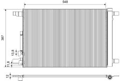 VALEO 822674 — Радиатор кондиционера