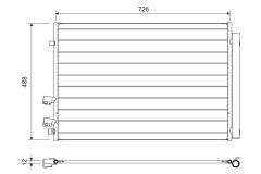 VALEO 822729 — Radiator aer condiționat