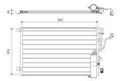 VALEO 822733 — Radiator aer condiționat