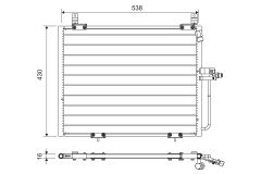 VALEO 822740 — Радиатор кондиционера