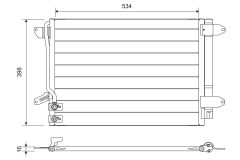 VALEO 822751 — Radiator aer condiționat