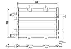 VALEO 822753 — Radiator aer condiționat