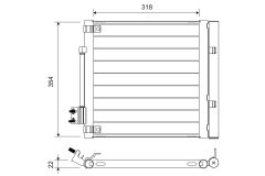 VALEO 822758 — Радиатор кондиционера
