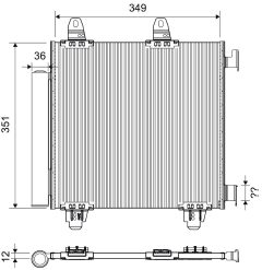 VALEO 822804 — Radiator aer condiționat