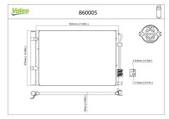 VALEO 860005 — Radiator aer condiționat
