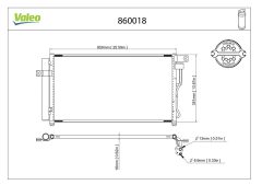 VALEO 860018 — Radiator aer condiționat