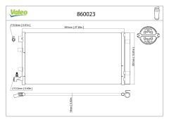 VALEO 860023 — Радиатор кондиционера