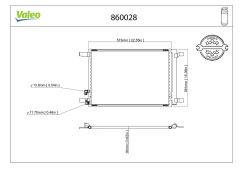VALEO 860028 — Радиатор кондиционера