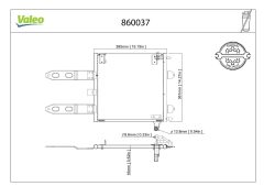 VALEO 860037 — Radiator aer condiționat