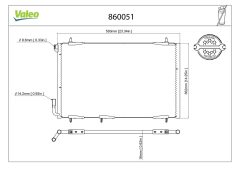 VALEO 860051 — Radiator aer condiționat