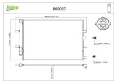 VALEO 860057 — Радиатор кондиционера