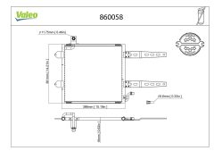 VALEO 860058 — Radiator aer condiționat