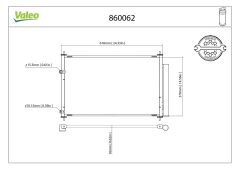 VALEO 860062 — Радиатор кондиционера