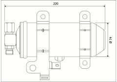 VALEO 596645 — Filtru deshidrator aer condiționat