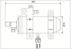 VALEO 596646 — Filtru deshidrator aer condiționat