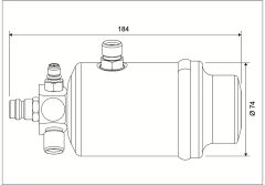 VALEO 596704 — Filtru deshidrator aer condiționat
