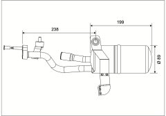 VALEO 596798 — Filtru deshidrator aer condiționat