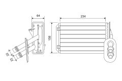 VALEO 811501 — Radiator încălzire habitaclu