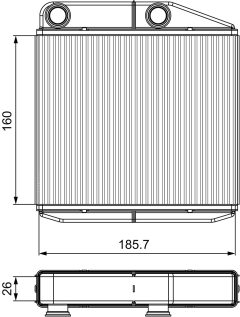 VALEO 811502 — Радиатор печки