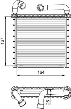 VALEO 811506 — Радиатор печки