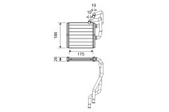 VALEO 811511 — Radiator încălzire habitaclu