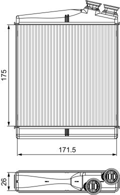 VALEO 811512 — Радиатор печки