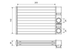 VALEO 811513 — Radiator încălzire habitaclu