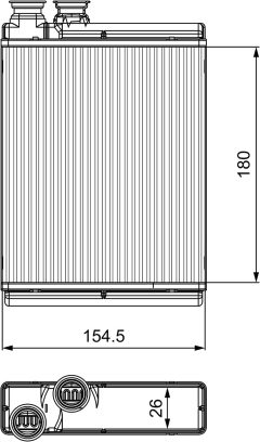 VALEO 811517 — Radiator încălzire habitaclu