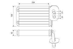 VALEO 811518 — Радиатор печки