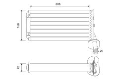 VALEO 811519 — Радиатор печки