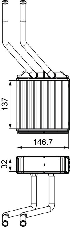 VALEO 811520 — Radiator încălzire habitaclu