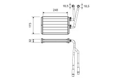 VALEO 811523 — Радиатор печки