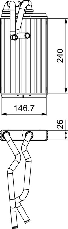 VALEO 811525 — Радиатор печки
