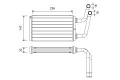 VALEO 811528 — Радиатор печки