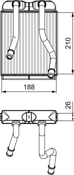 VALEO 811532 — Радиатор печки
