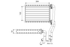 VALEO 811535 — Radiator încălzire habitaclu