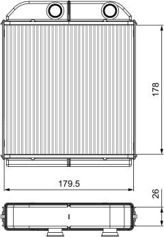 VALEO 811538 — Радиатор печки