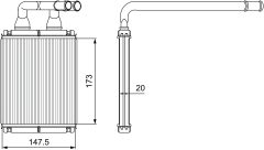 VALEO 811540 — Радиатор печки