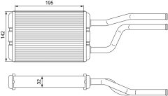 VALEO 811545 — Радиатор печки