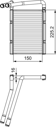 VALEO 811548 — Радиатор печки