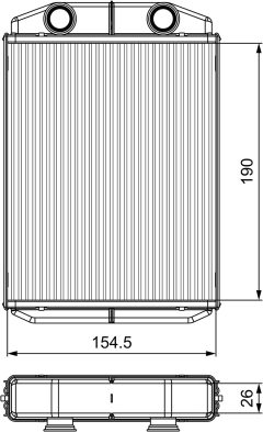 VALEO 811553 — Радиатор печки