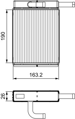 VALEO 811558 — Radiator încălzire habitaclu