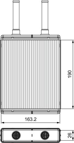 VALEO 811560 — Radiator încălzire habitaclu