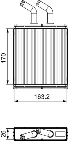 VALEO 811561 — Радиатор печки