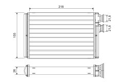 VALEO 811576 — Radiator încălzire habitaclu